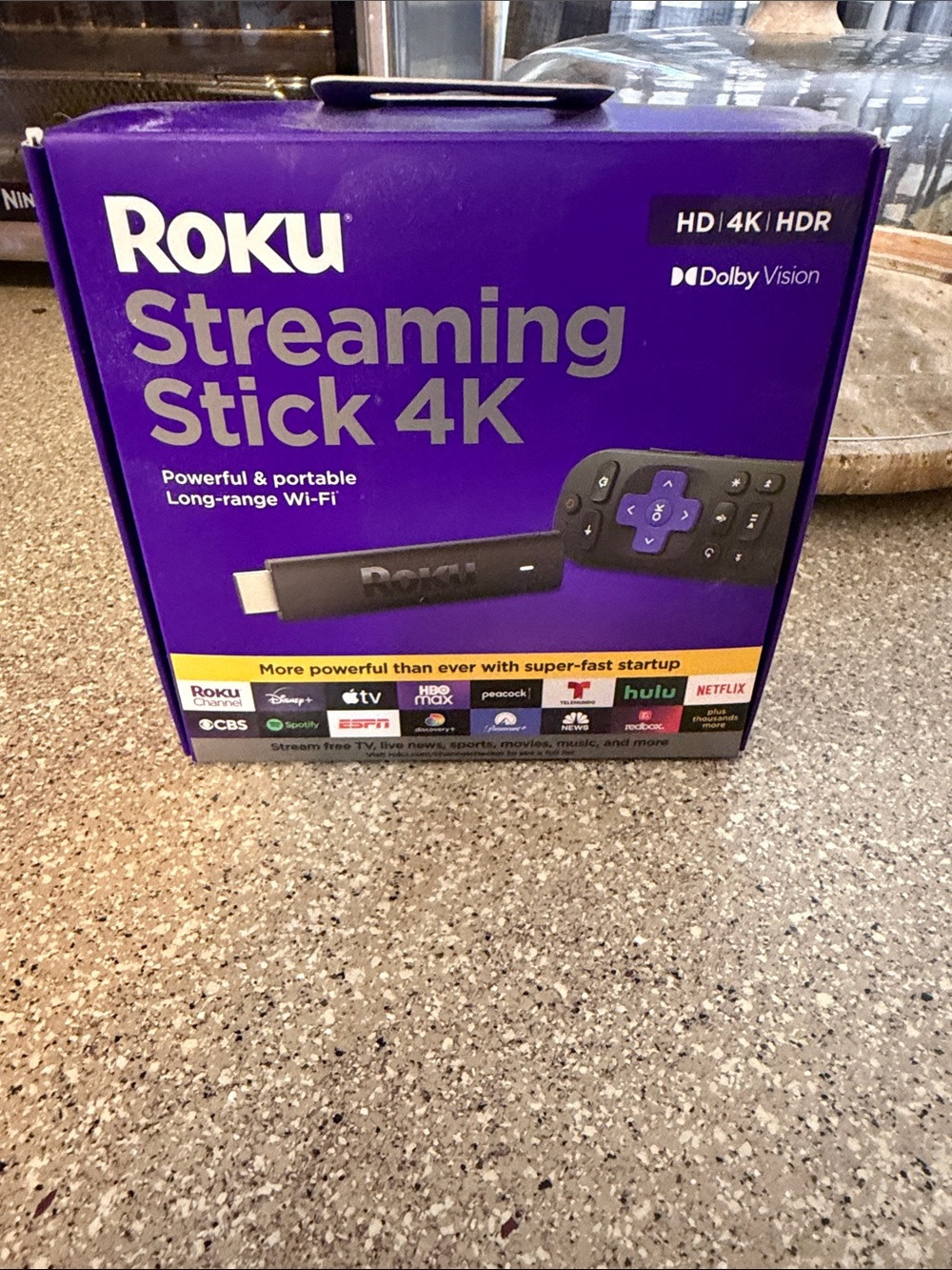 Roku Streaming Stick 4K — Purple and Black